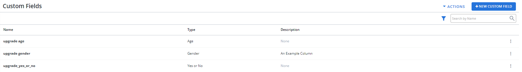 custom fields